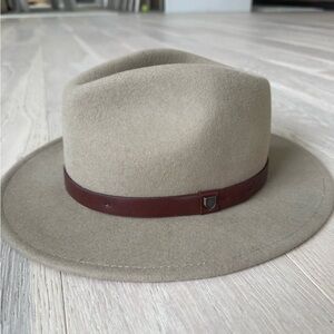 Brixton Tan Fedora with Dark Brown Band